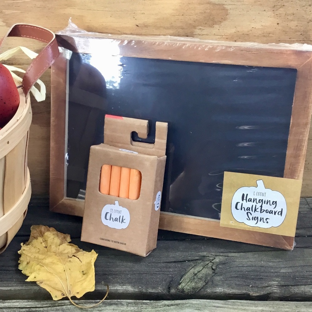 Four Hanging Chalkboards Chalk Fall Holidays